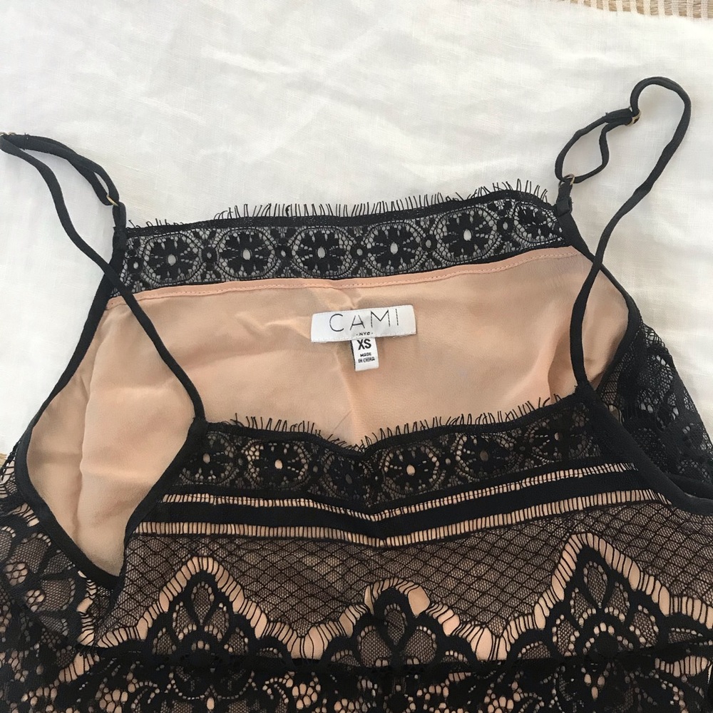 Cami NYC Rebecca black lace dress